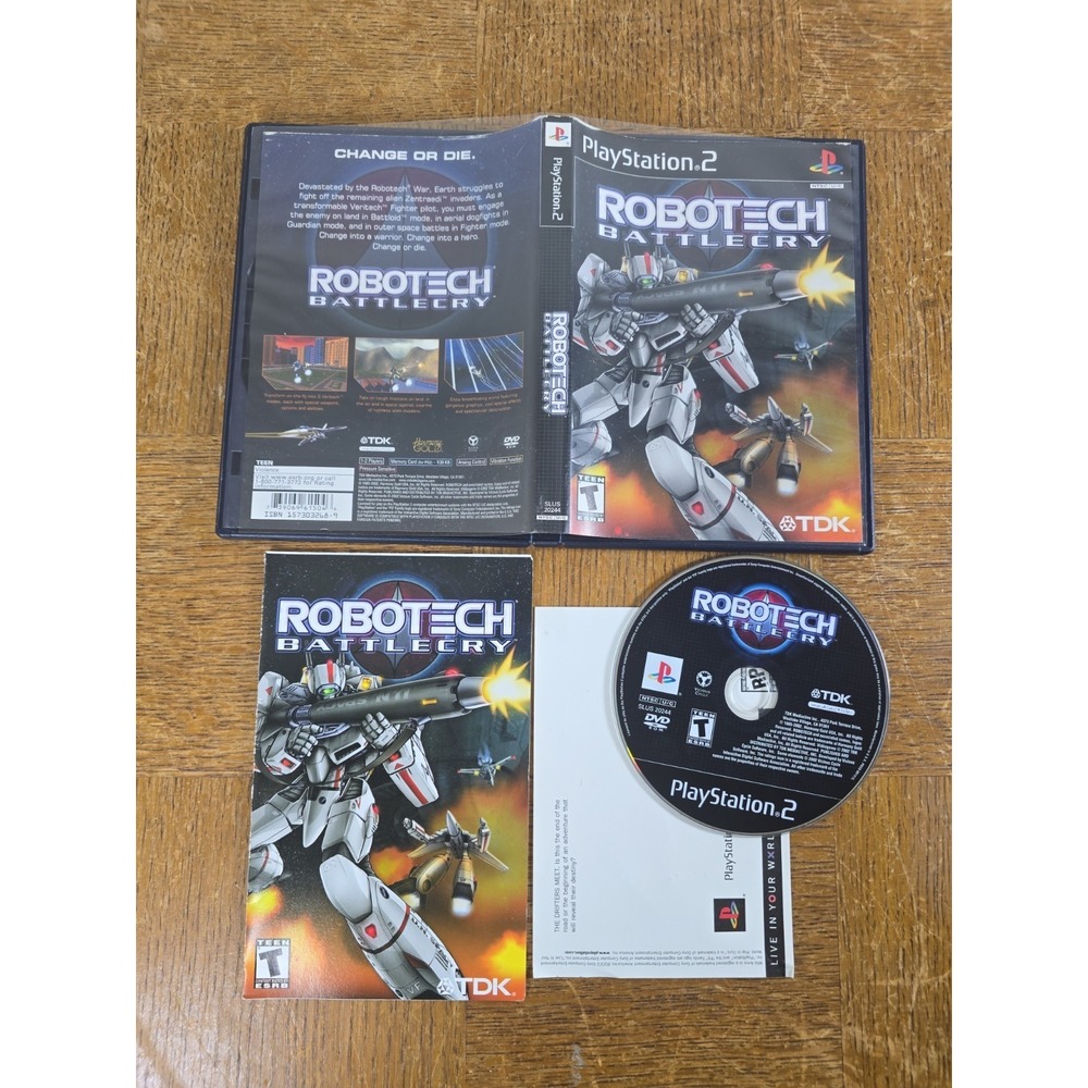 Robotech: Battlecry (Sony PlayStation 2, 2002, PS2) Authentic, Complete, Tested
